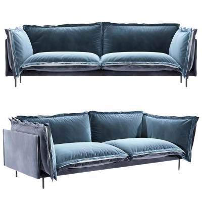 现代布艺双人沙发-73